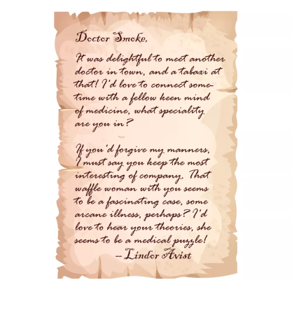 Lindor's letter to smoke